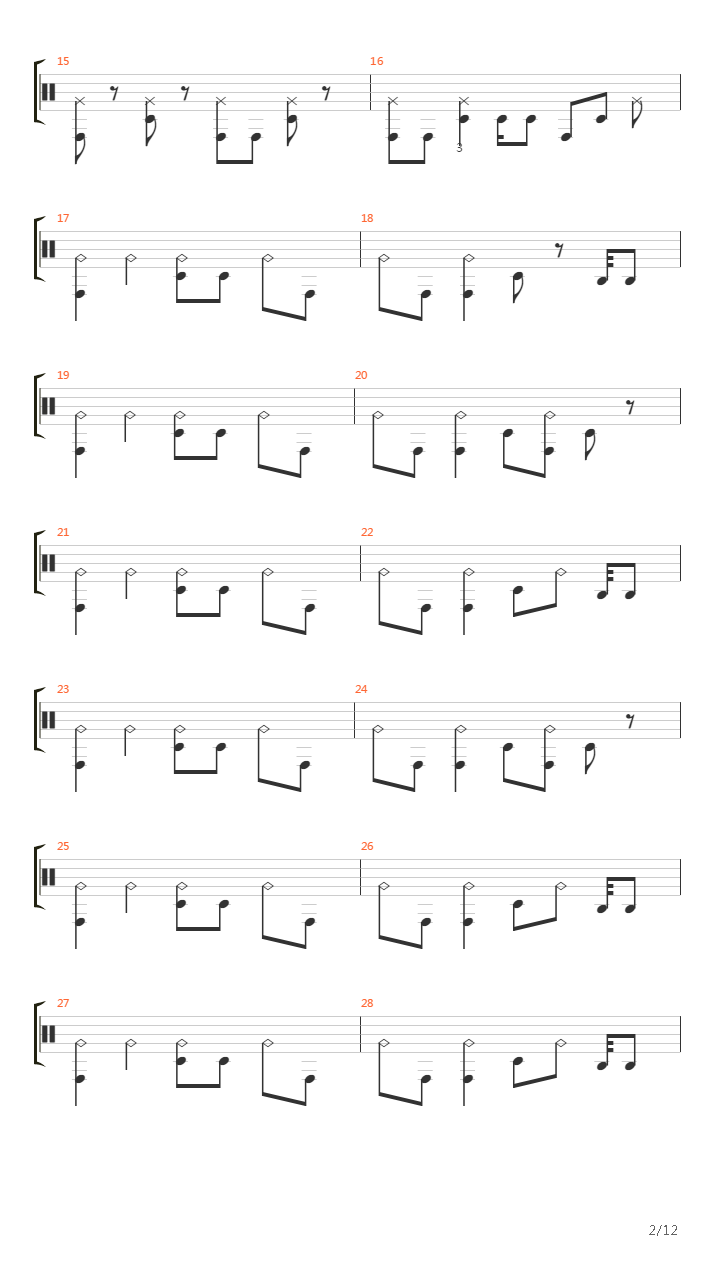 Ontem吉他谱