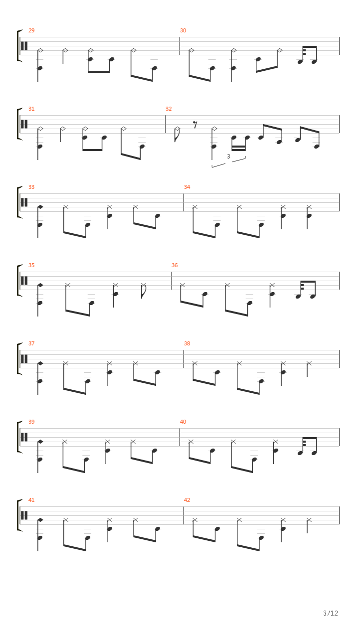 Ontem吉他谱