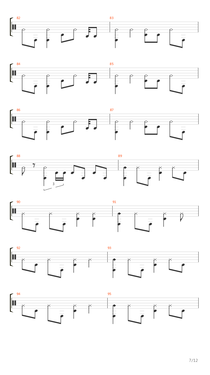 Ontem吉他谱