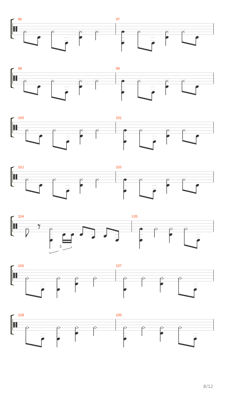 Ontem吉他谱