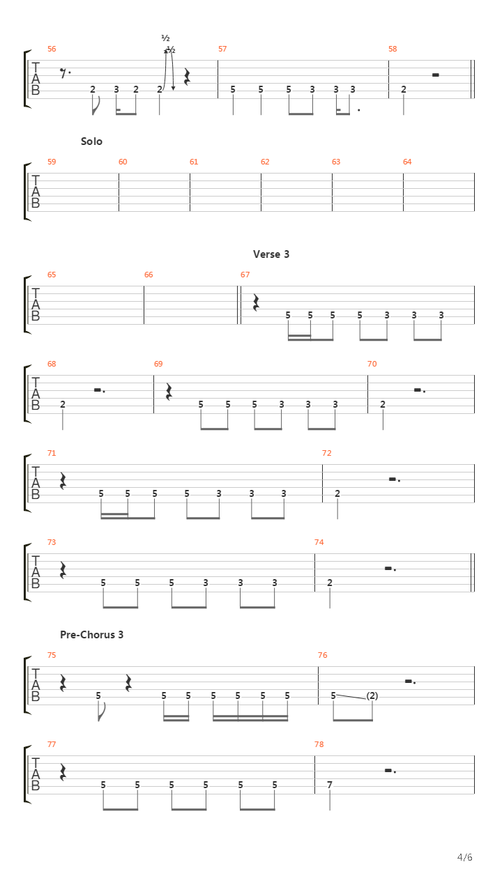 Low吉他谱