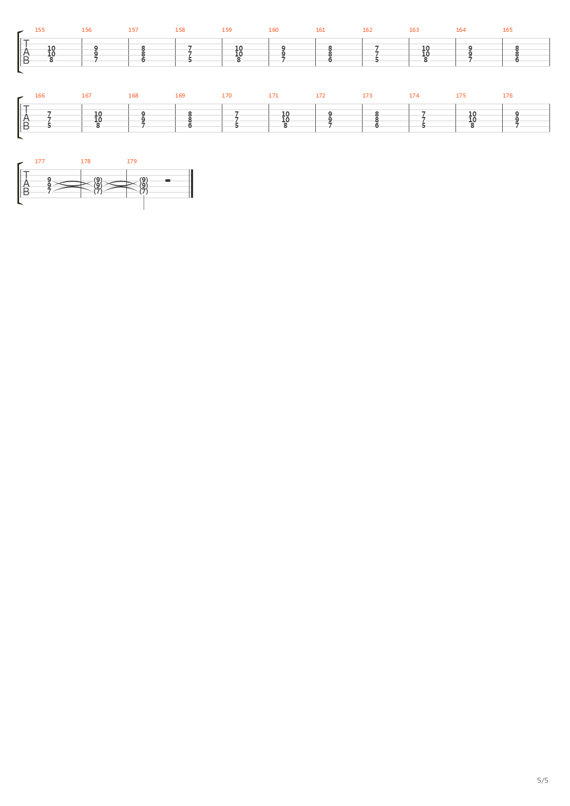 Burning Bridges吉他谱