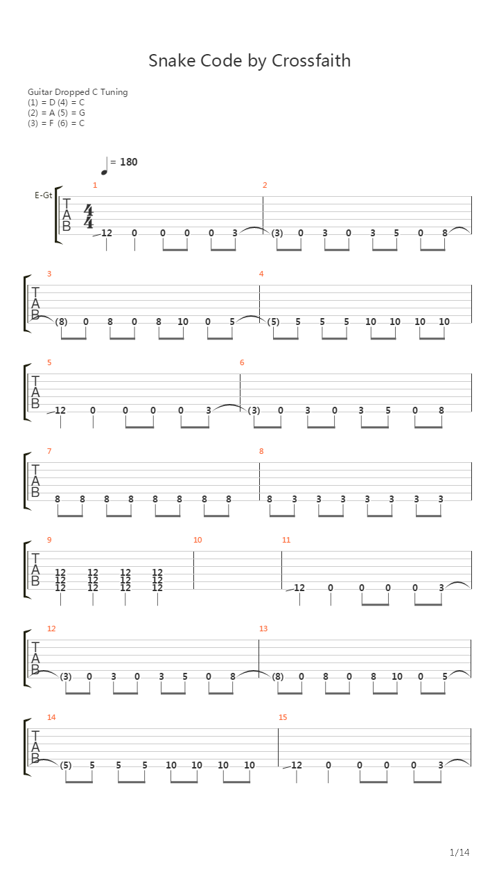 Snake Code吉他谱
