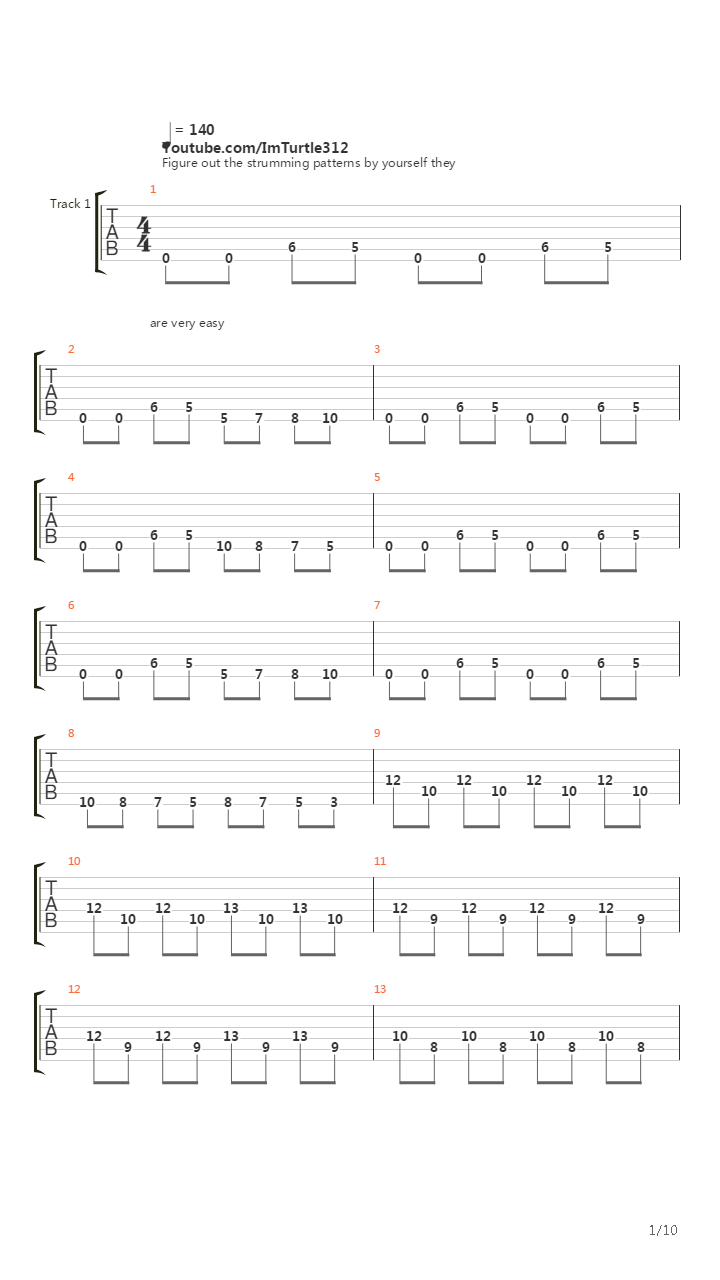 Menace吉他谱