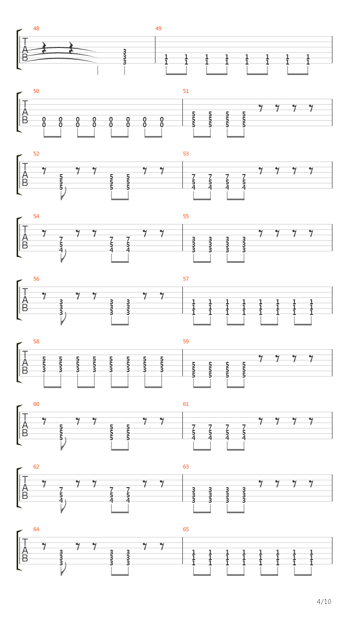 Menace吉他谱