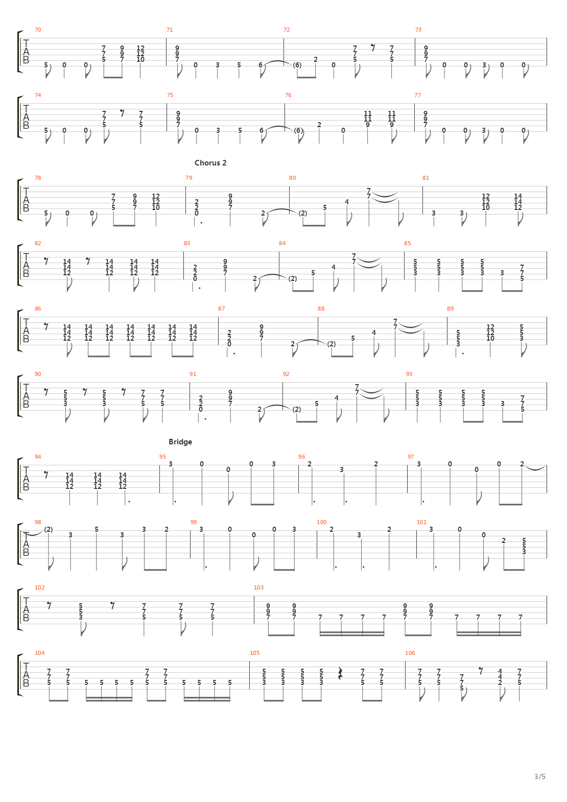 Un-gravitify吉他谱