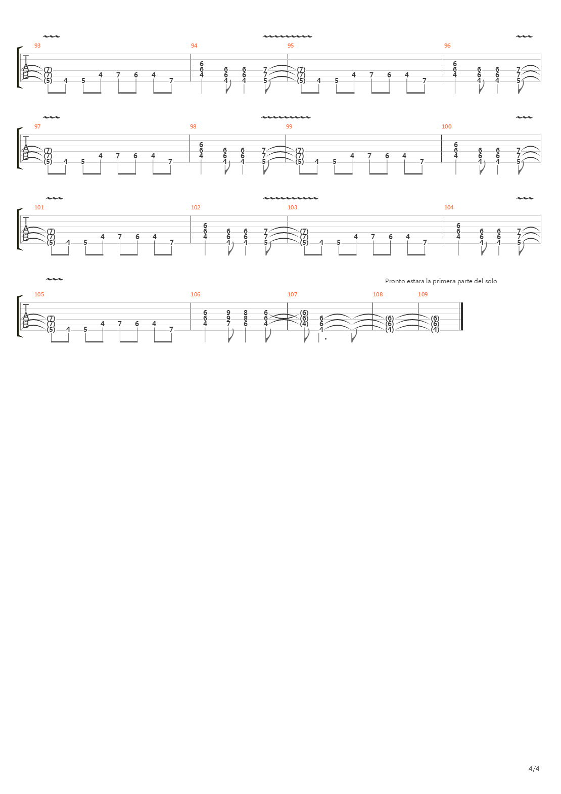 Matame Antes吉他谱