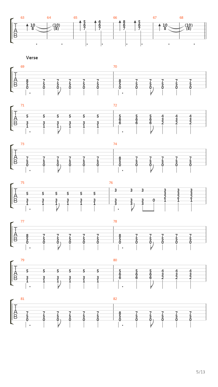 Thirtyfour吉他谱