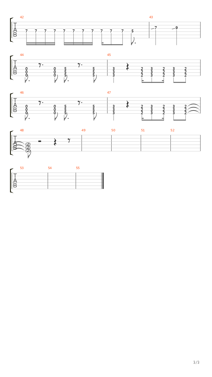 Some Red Handed Slight Of Hand吉他谱