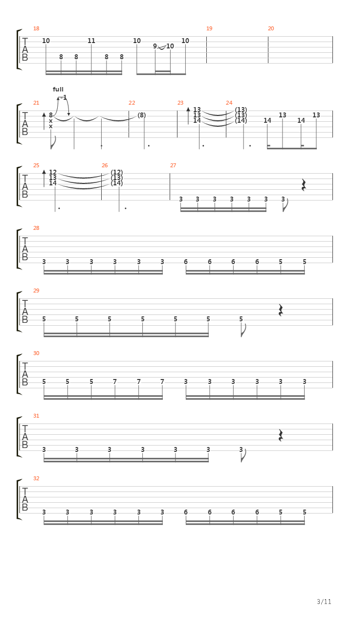 The Martyr吉他谱