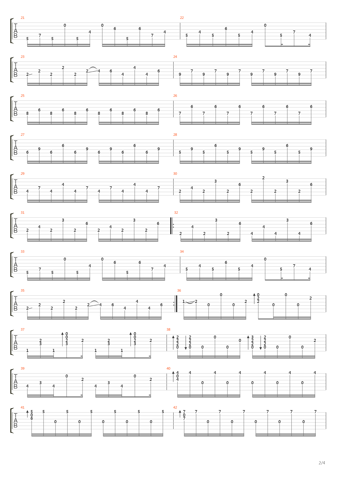 Integral Acoustic吉他谱