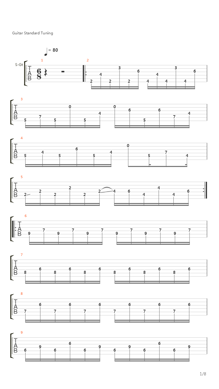 Integral Acoustic吉他谱