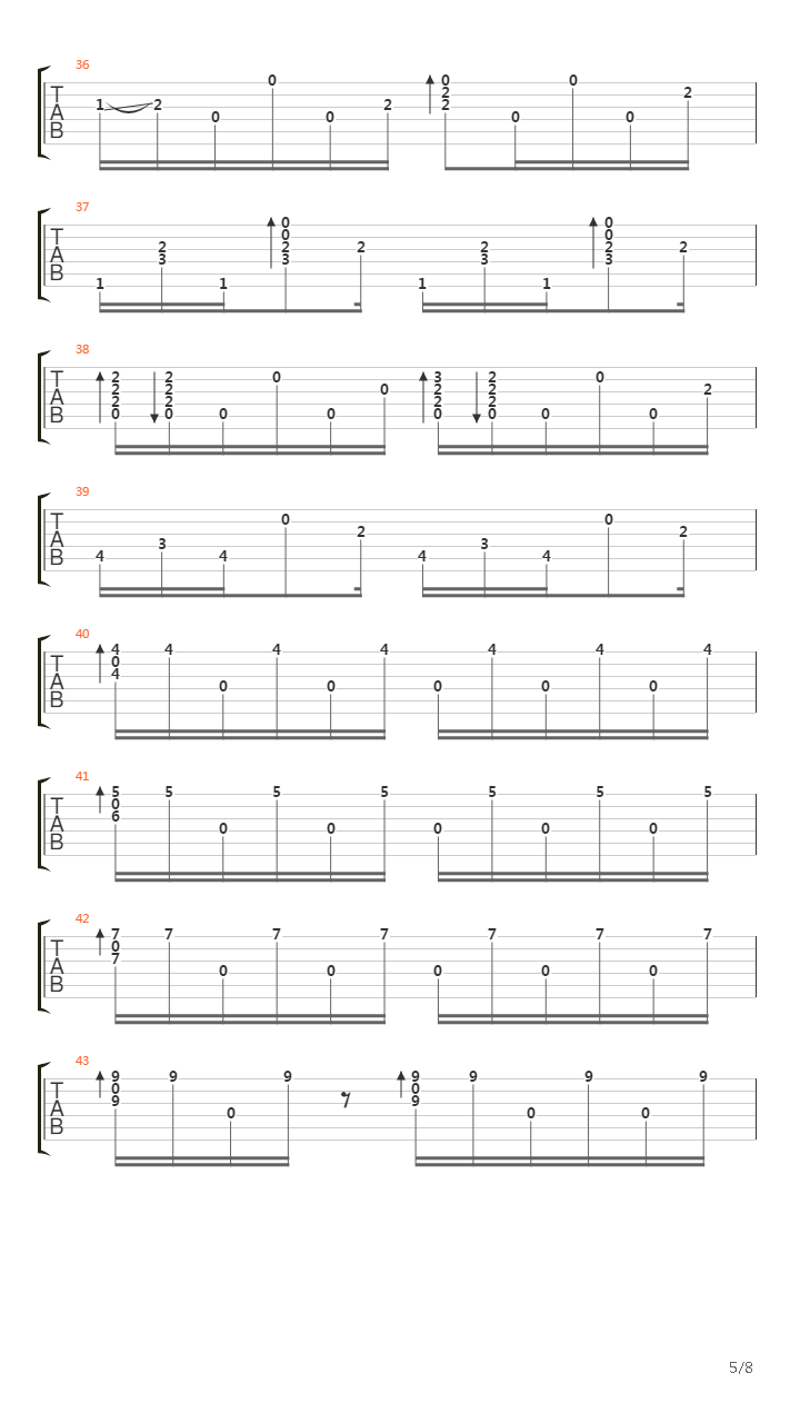Integral Acoustic吉他谱