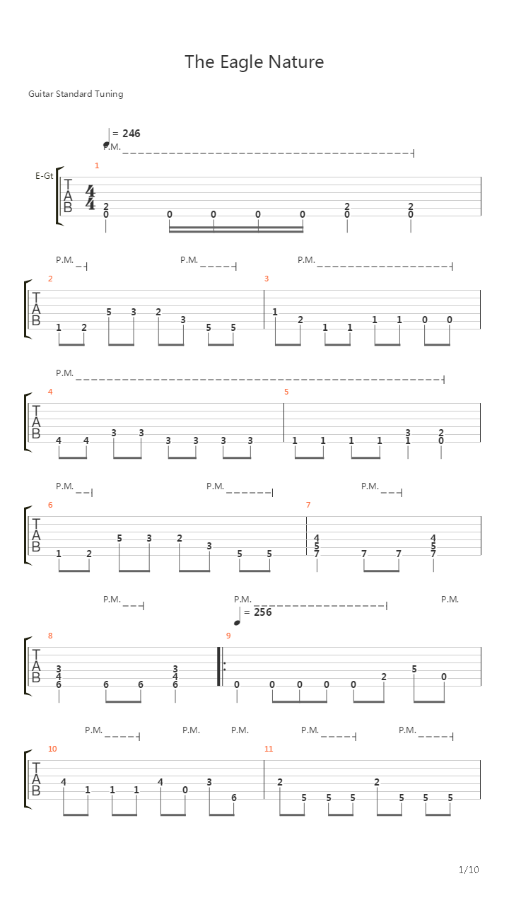 The Eagle Nature吉他谱