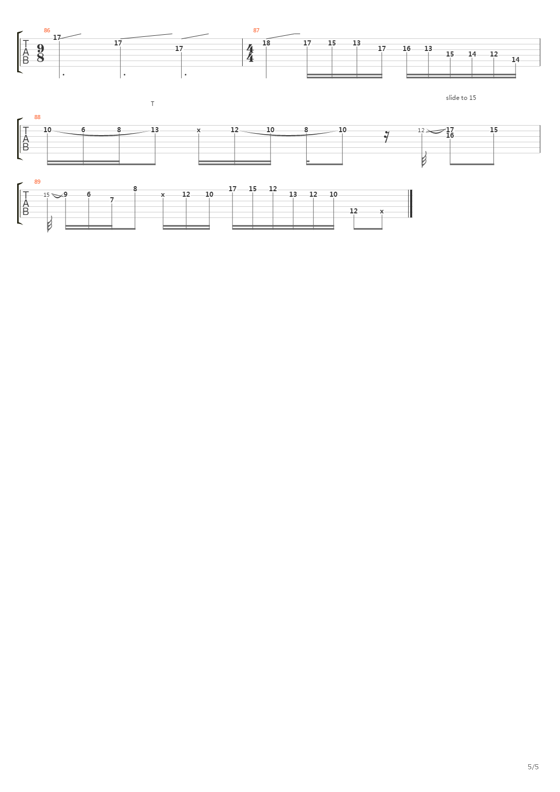 The Space For This吉他谱