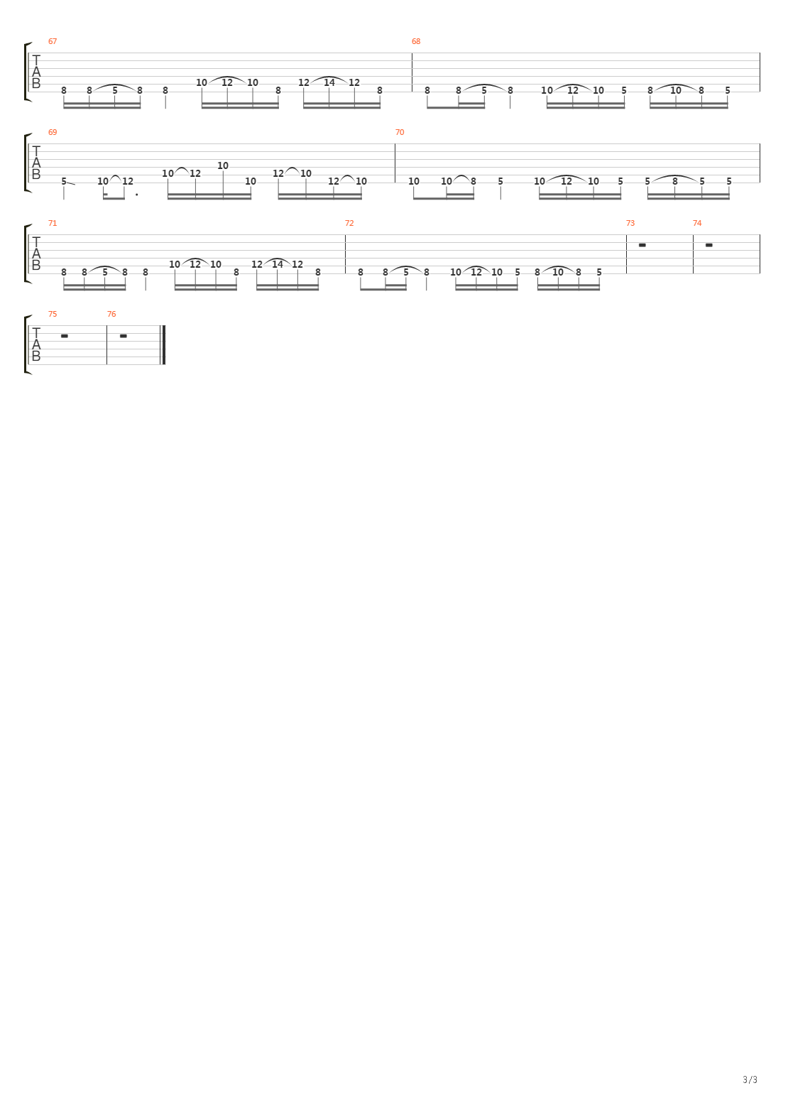 The Cell吉他谱