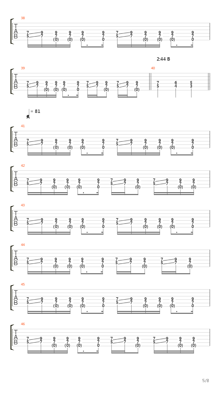 Ode To Lucifer吉他谱