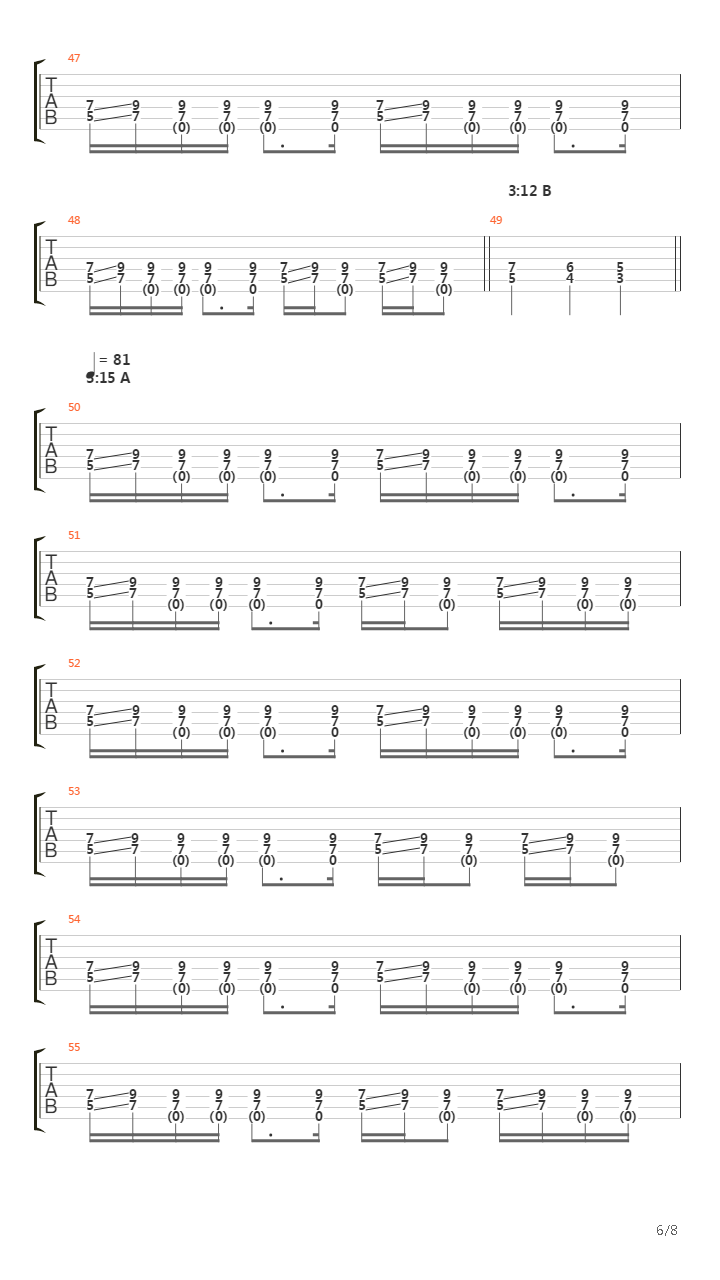 Ode To Lucifer吉他谱