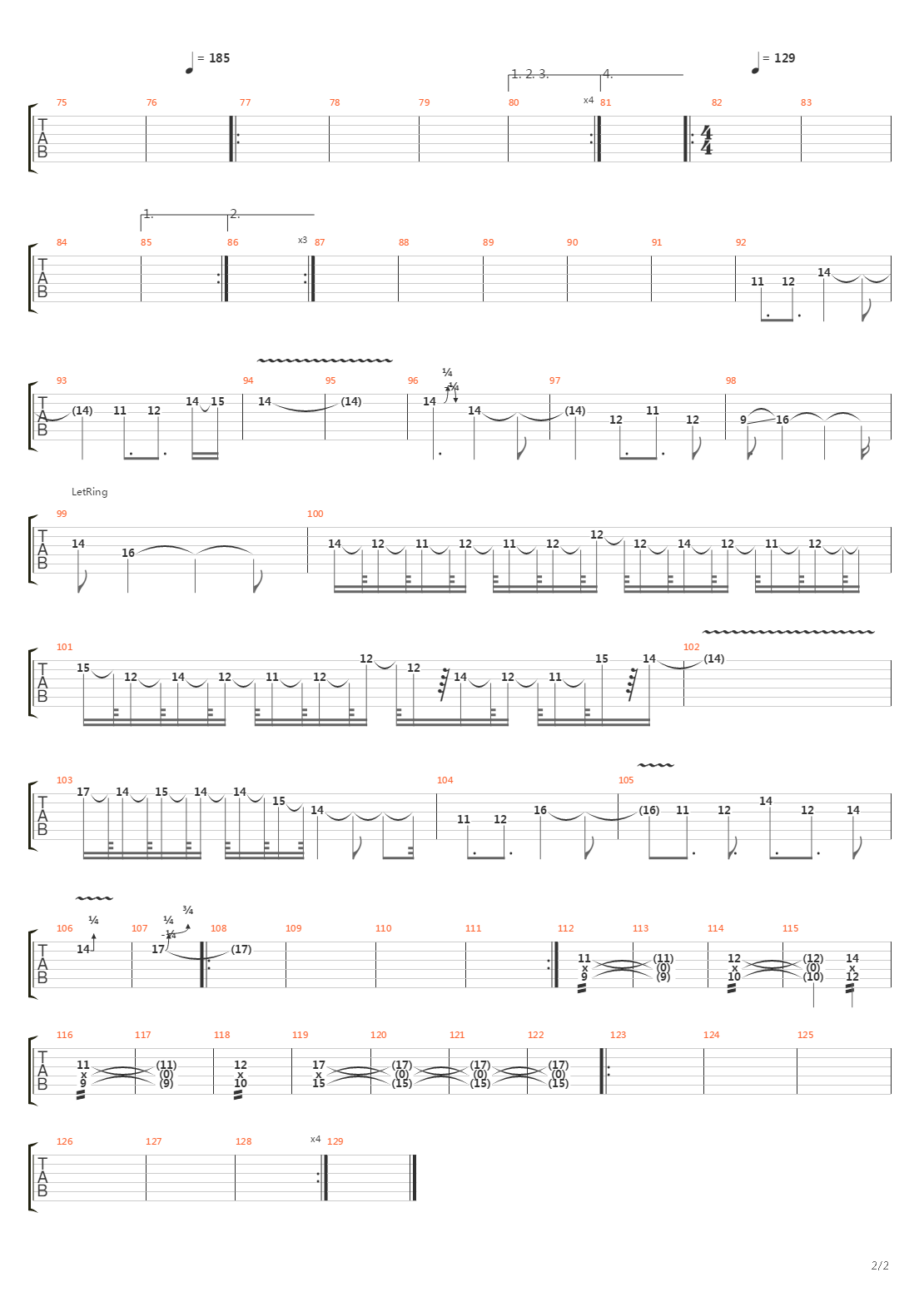 Avalon吉他谱