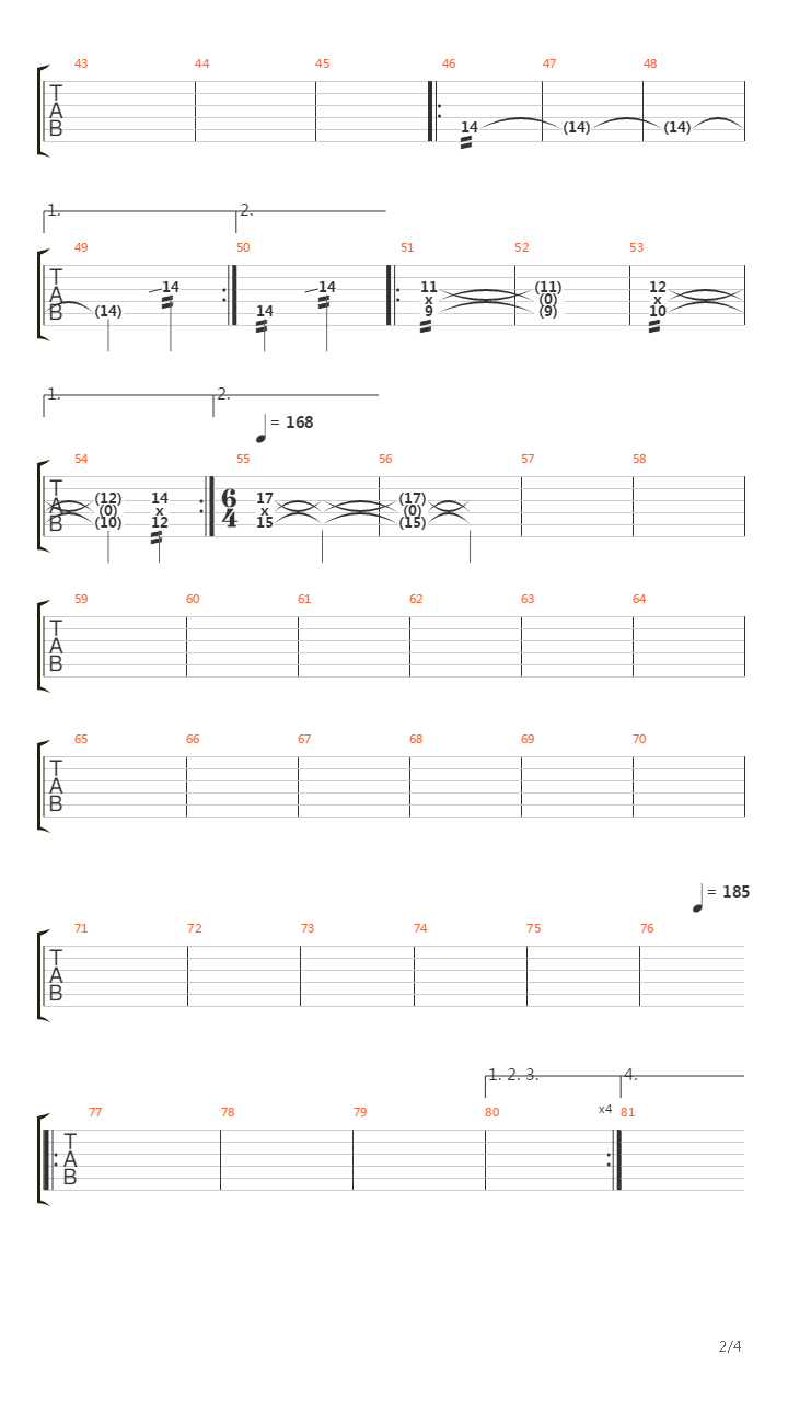 Avalon吉他谱