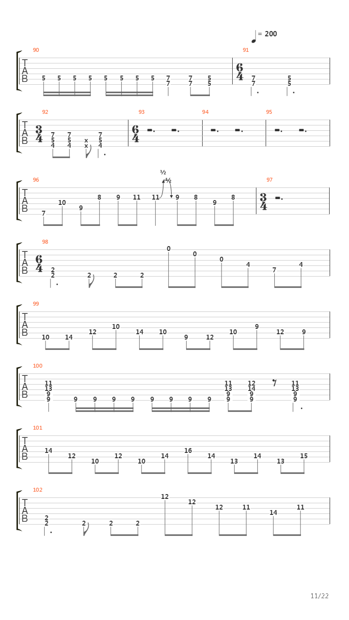 March Of The Puritan吉他谱