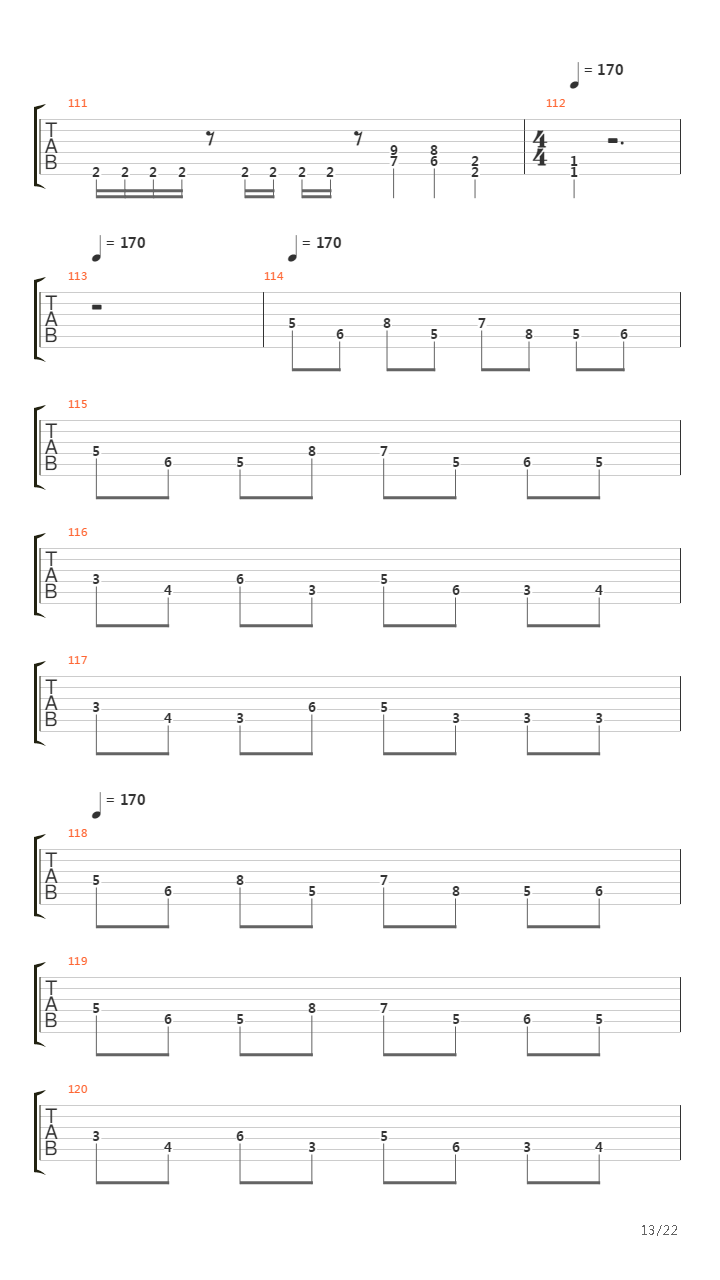 March Of The Puritan吉他谱