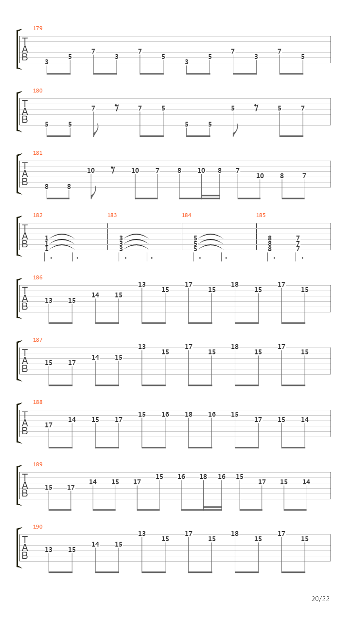 March Of The Puritan吉他谱
