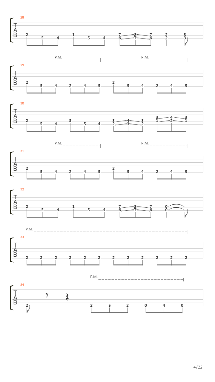 March Of The Puritan吉他谱