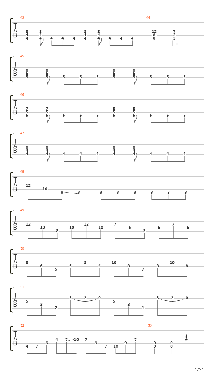 March Of The Puritan吉他谱