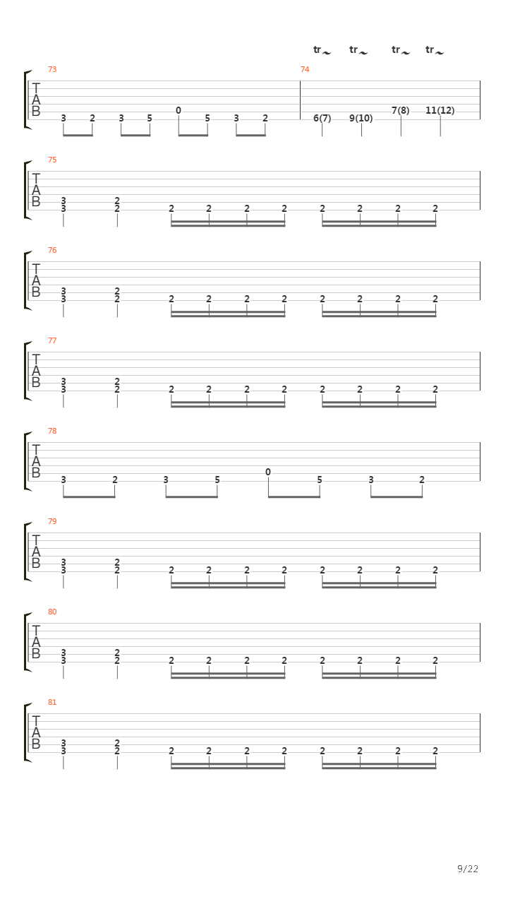 March Of The Puritan吉他谱