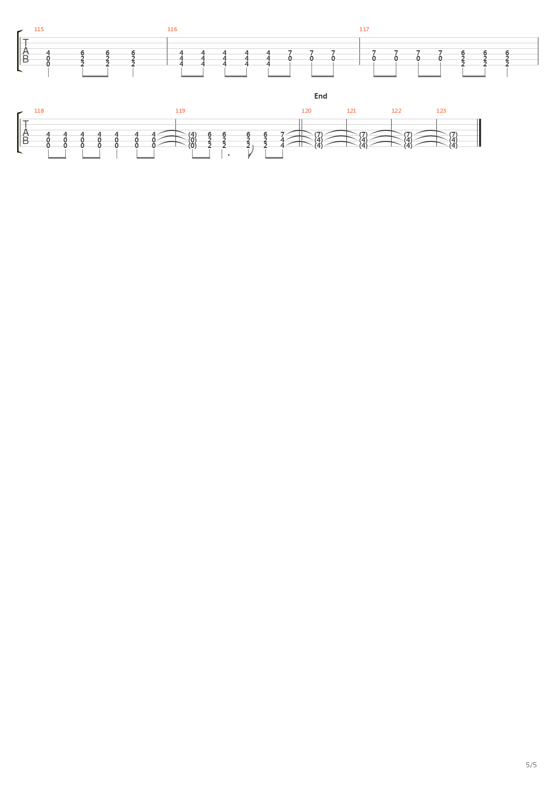 Heavy Minds吉他谱