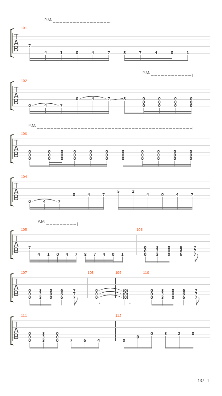 Autarch吉他谱