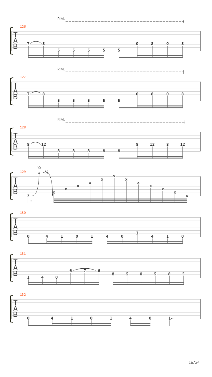 Autarch吉他谱