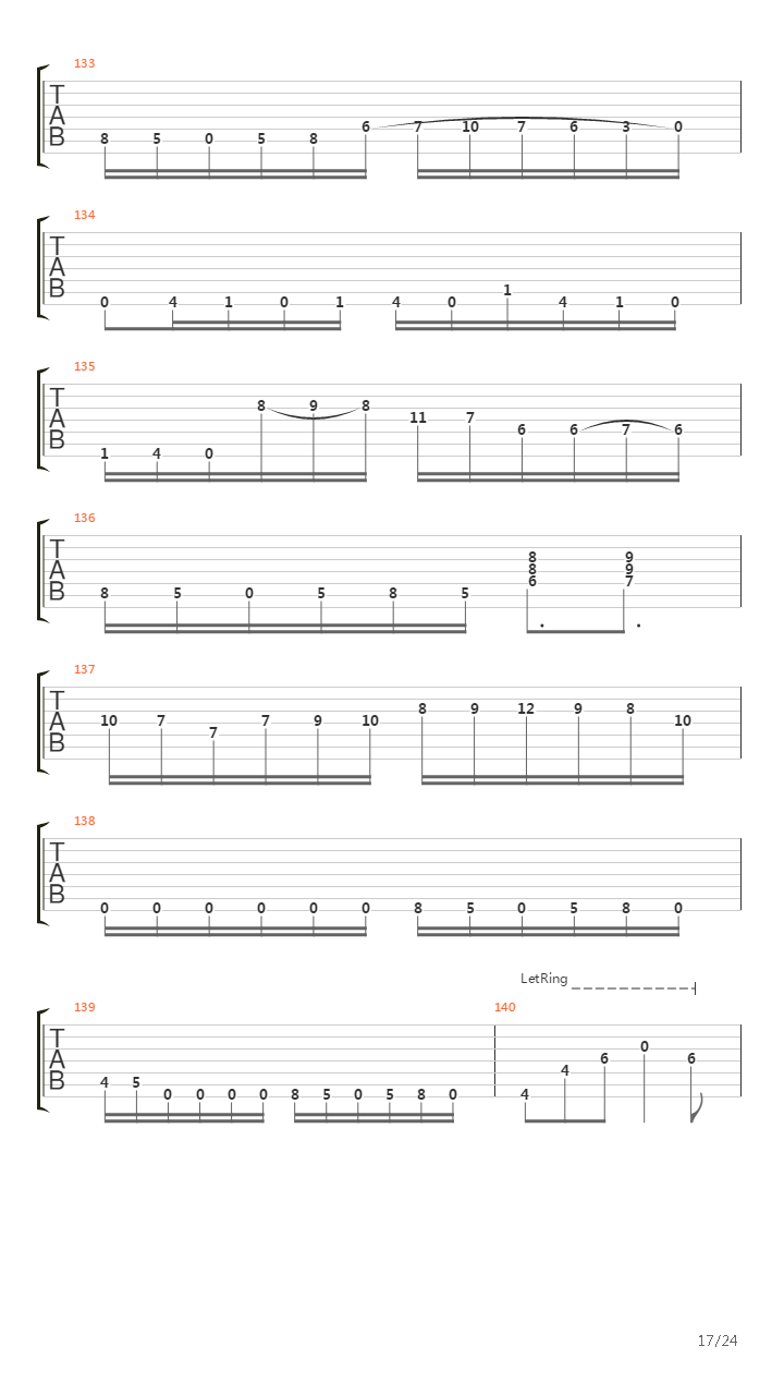 Autarch吉他谱