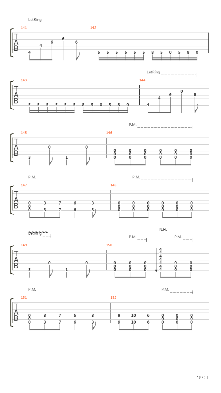 Autarch吉他谱