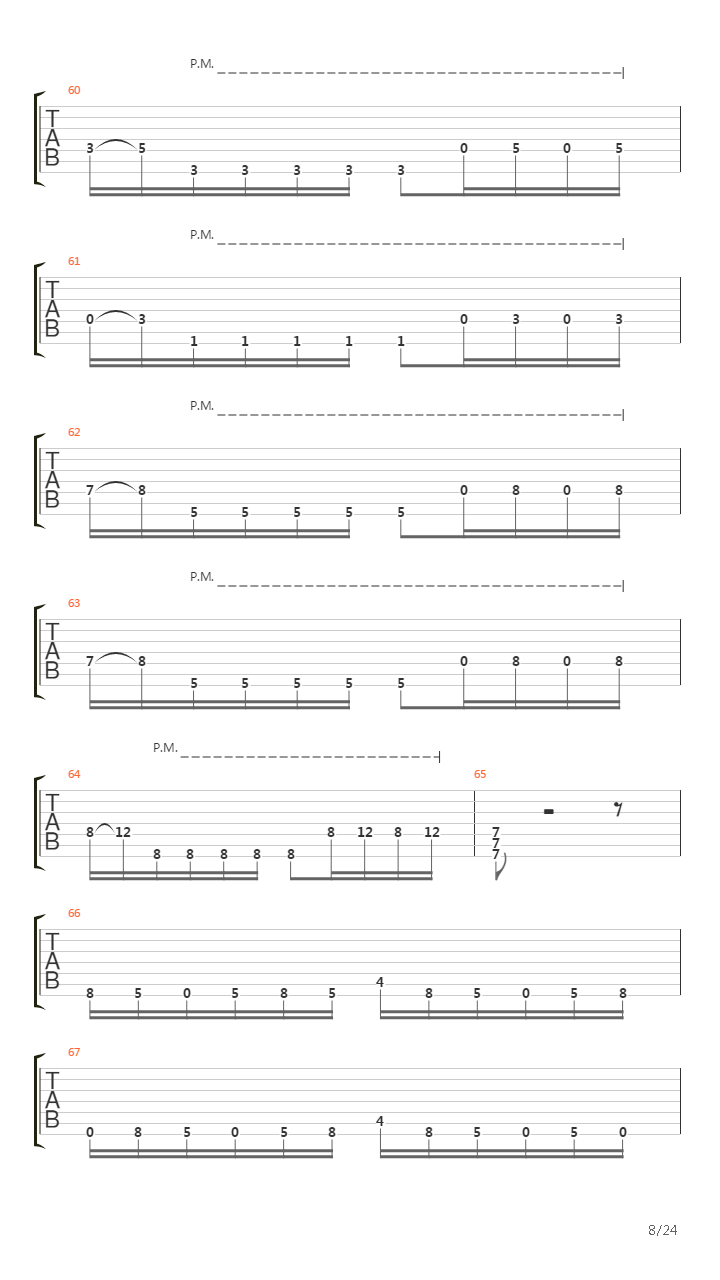 Autarch吉他谱