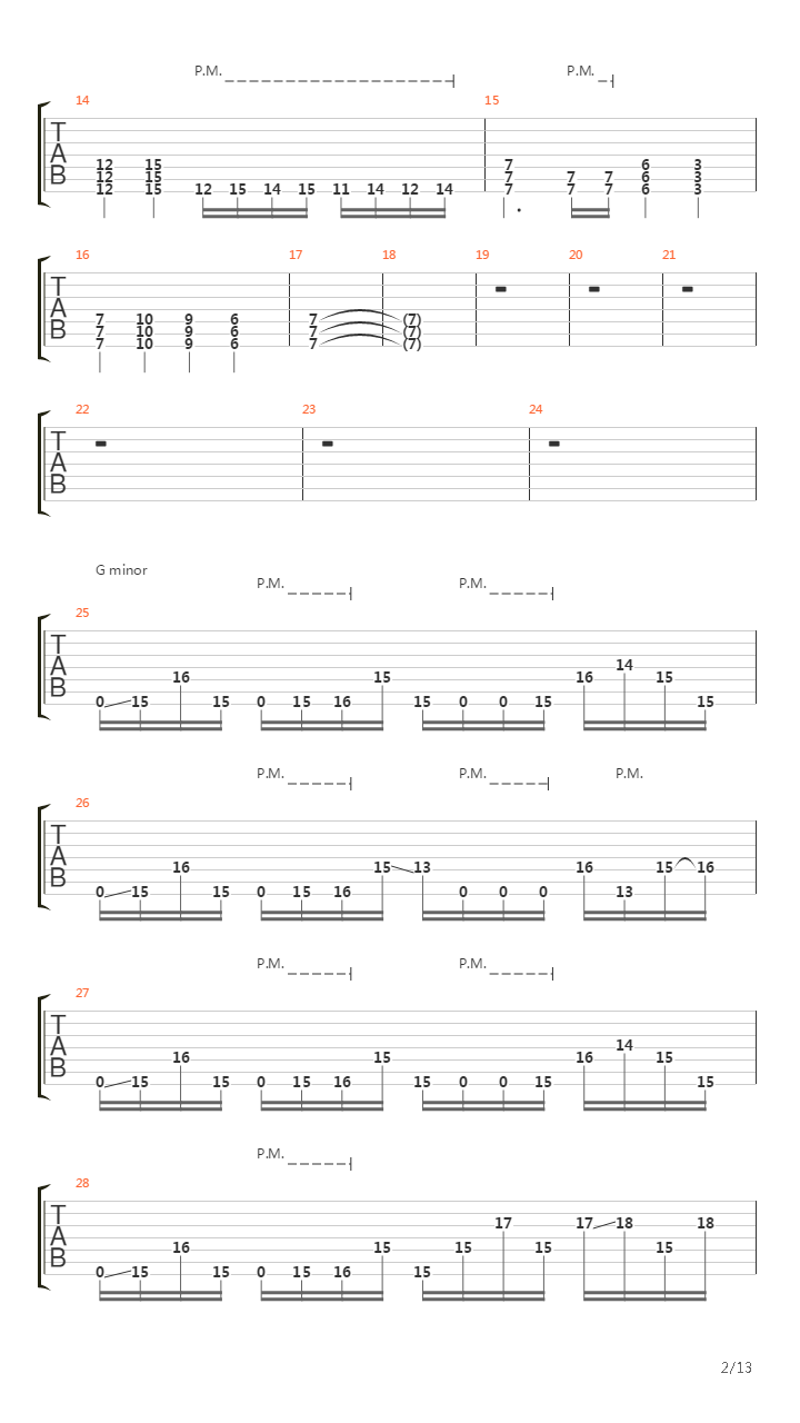 Prelude To Obliteration吉他谱