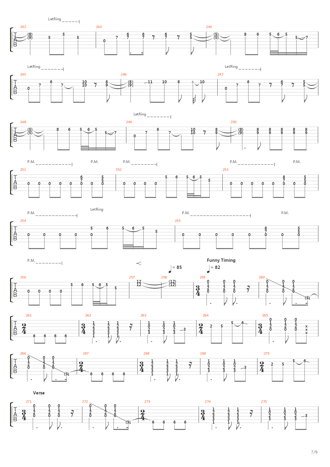 Funambulist吉他谱