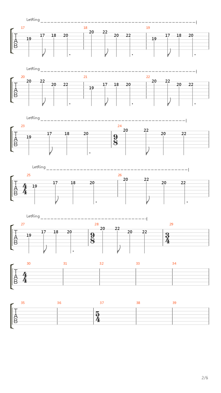 Axis吉他谱