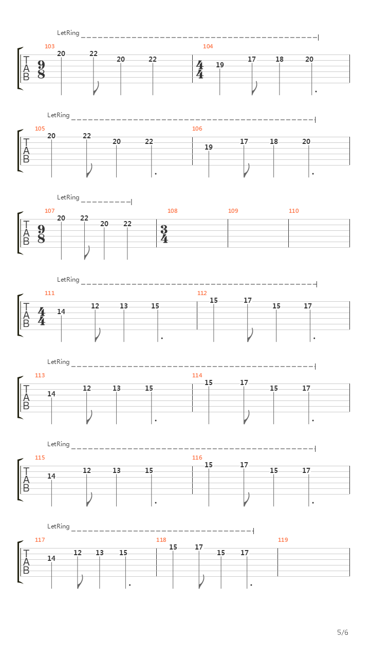 Axis吉他谱