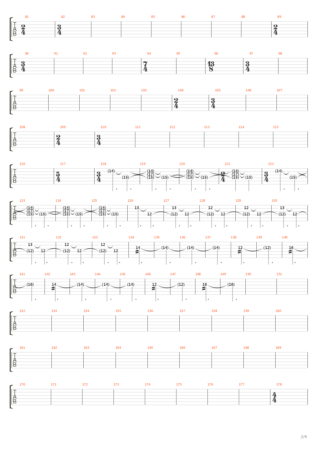 Continuum吉他谱