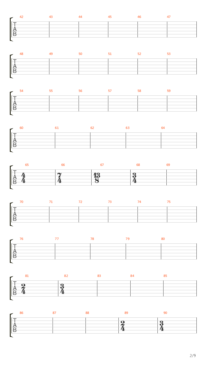 Continuum吉他谱