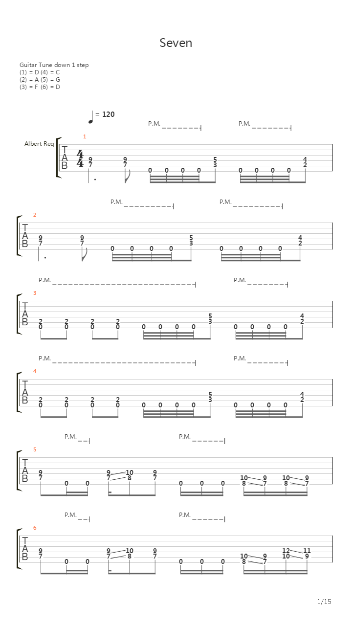 Seven吉他谱