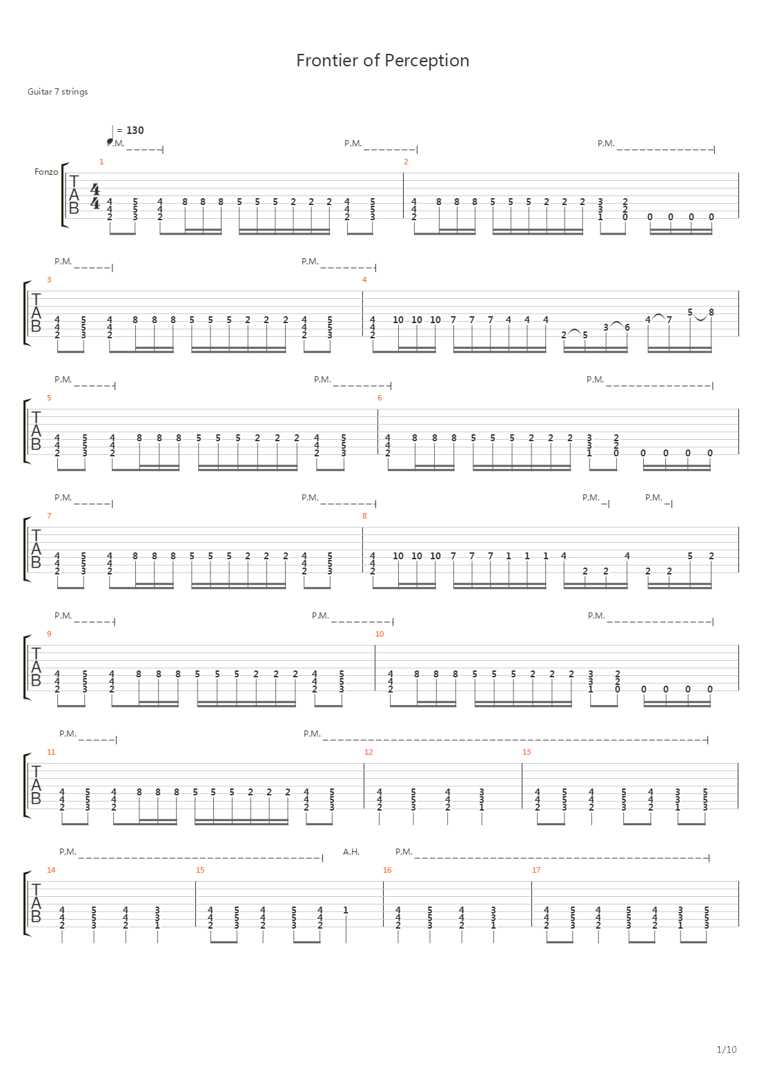 frontier吉他谱图片