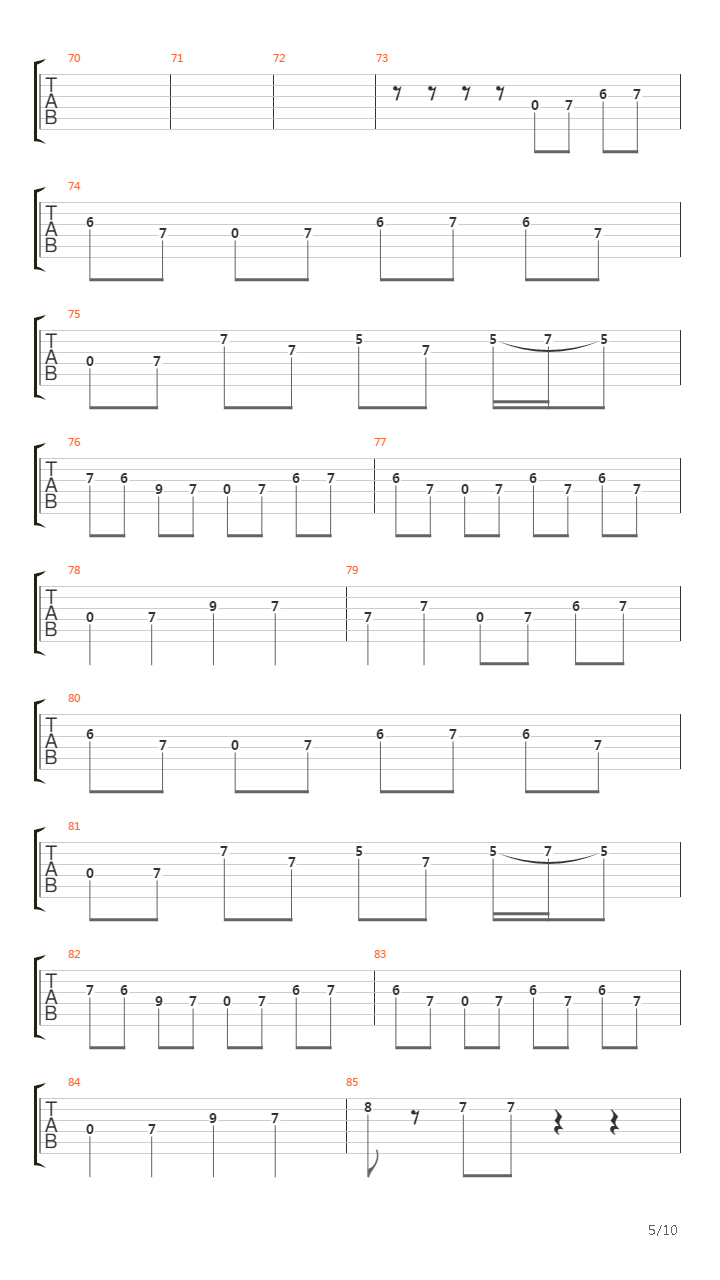 Second Guessing吉他谱