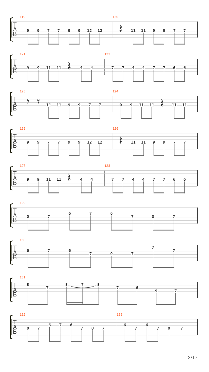 Second Guessing吉他谱