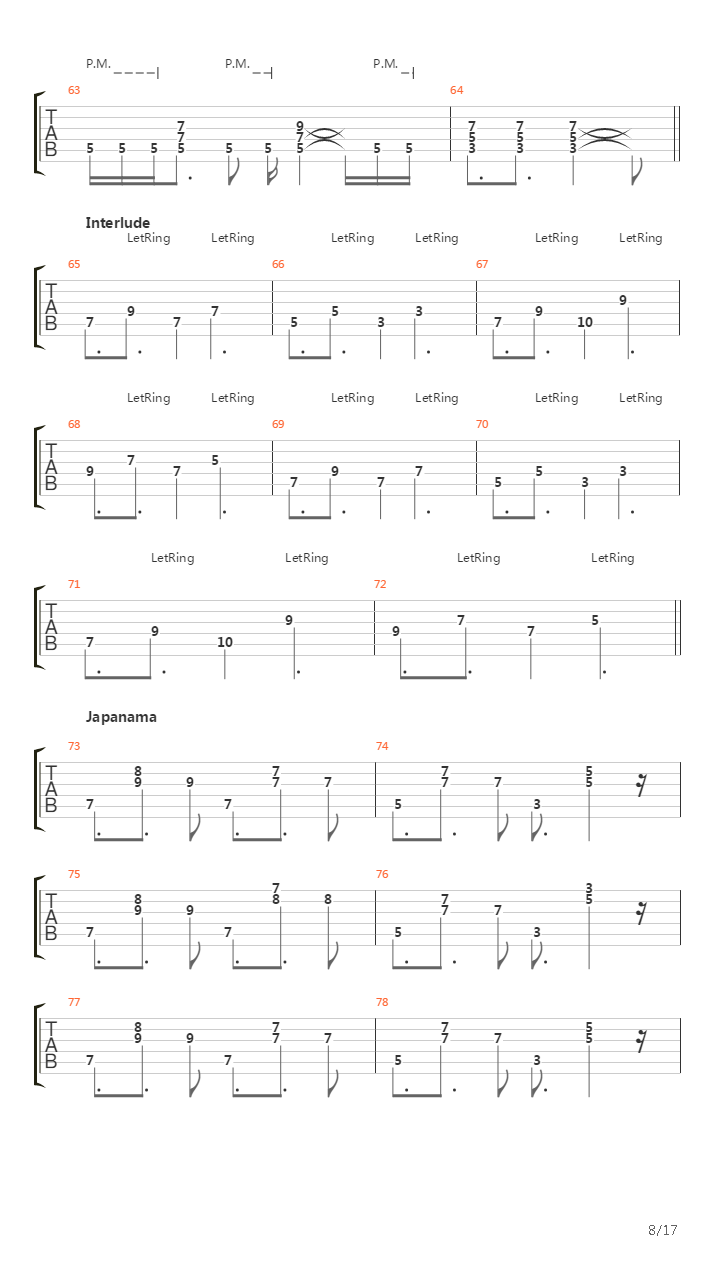 Force Feedback吉他谱