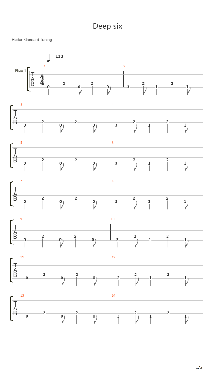 Deep Six吉他谱