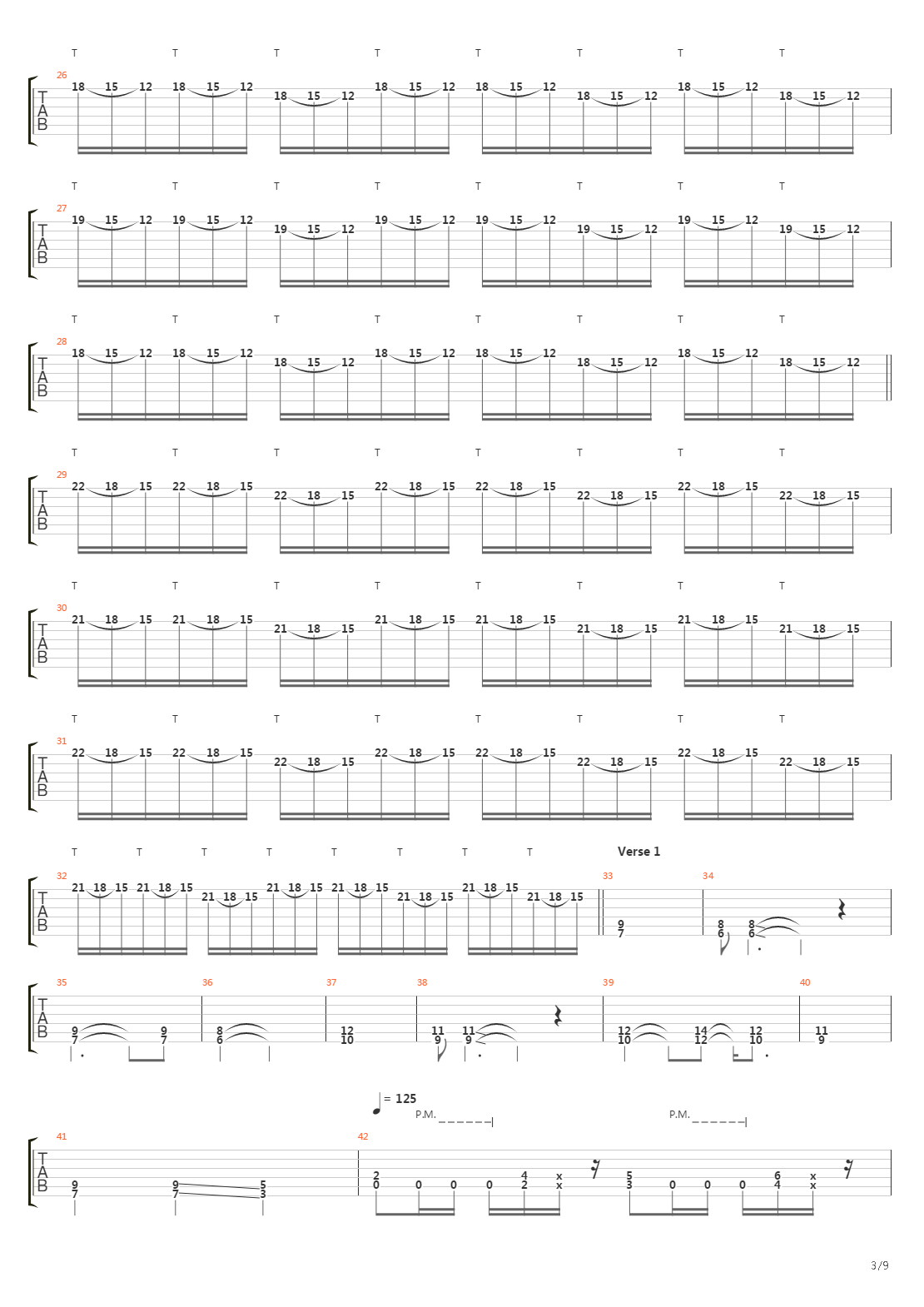 Looking Down The Cross吉他谱