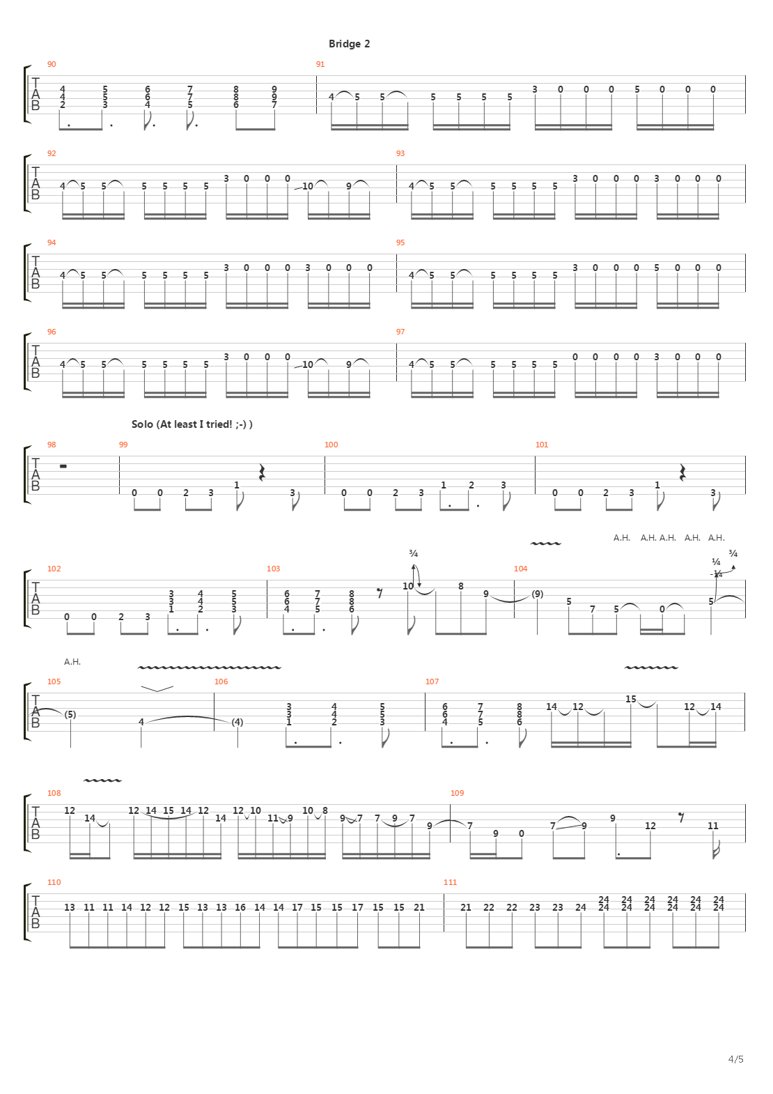 Caravan吉他谱